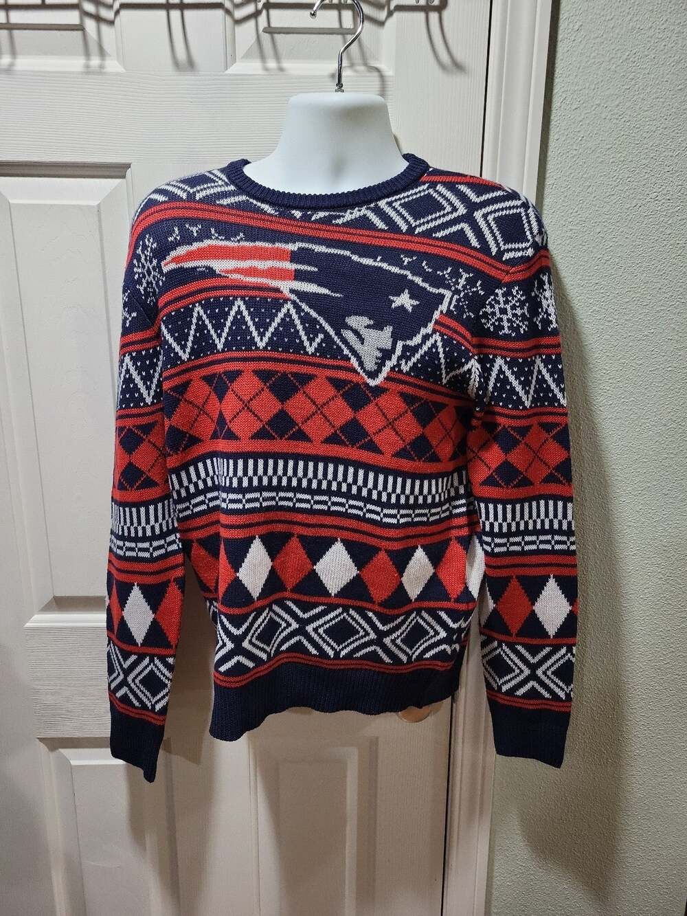 New England Patriots Christmas sweater